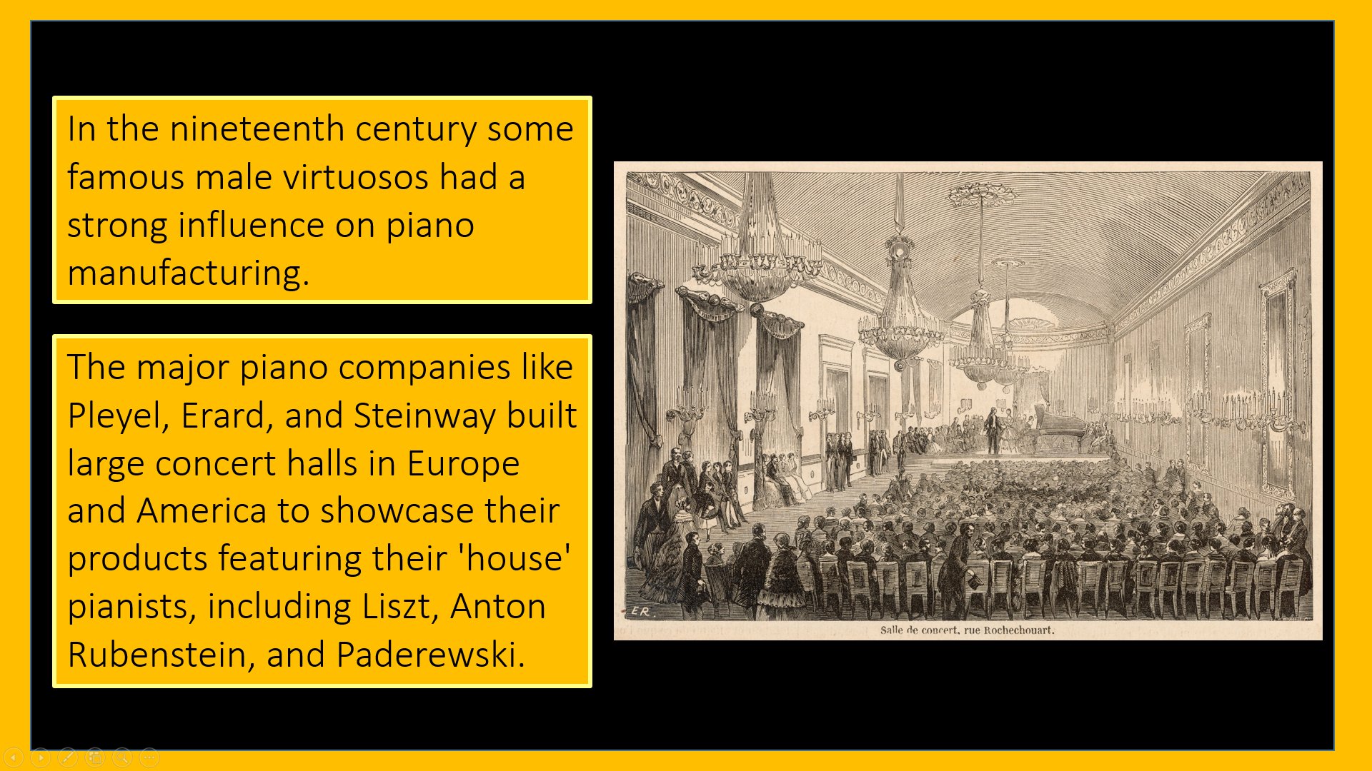 Plate VI, historical piano keyboard