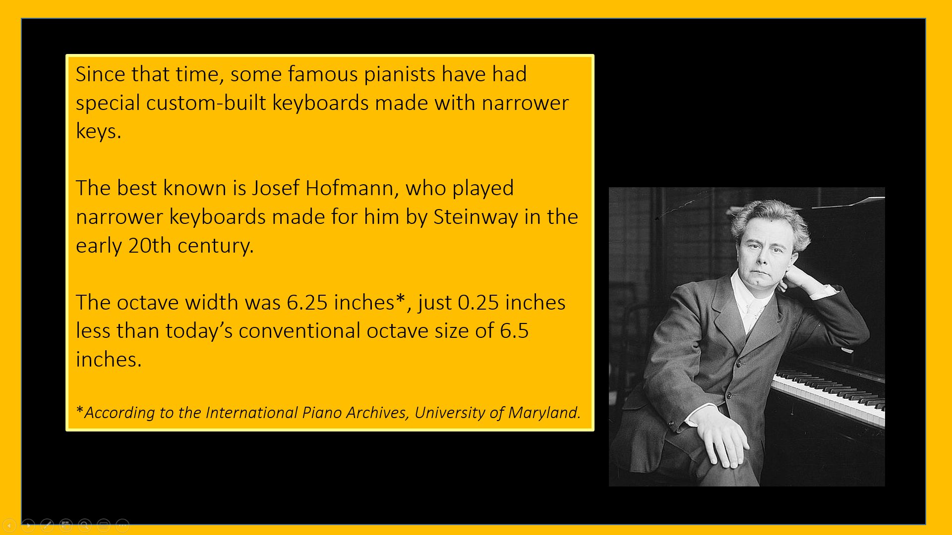 Plate VIII, historical piano keyboard