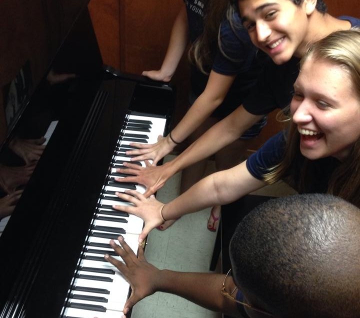 Students at SMU Institute for Young Pianists
